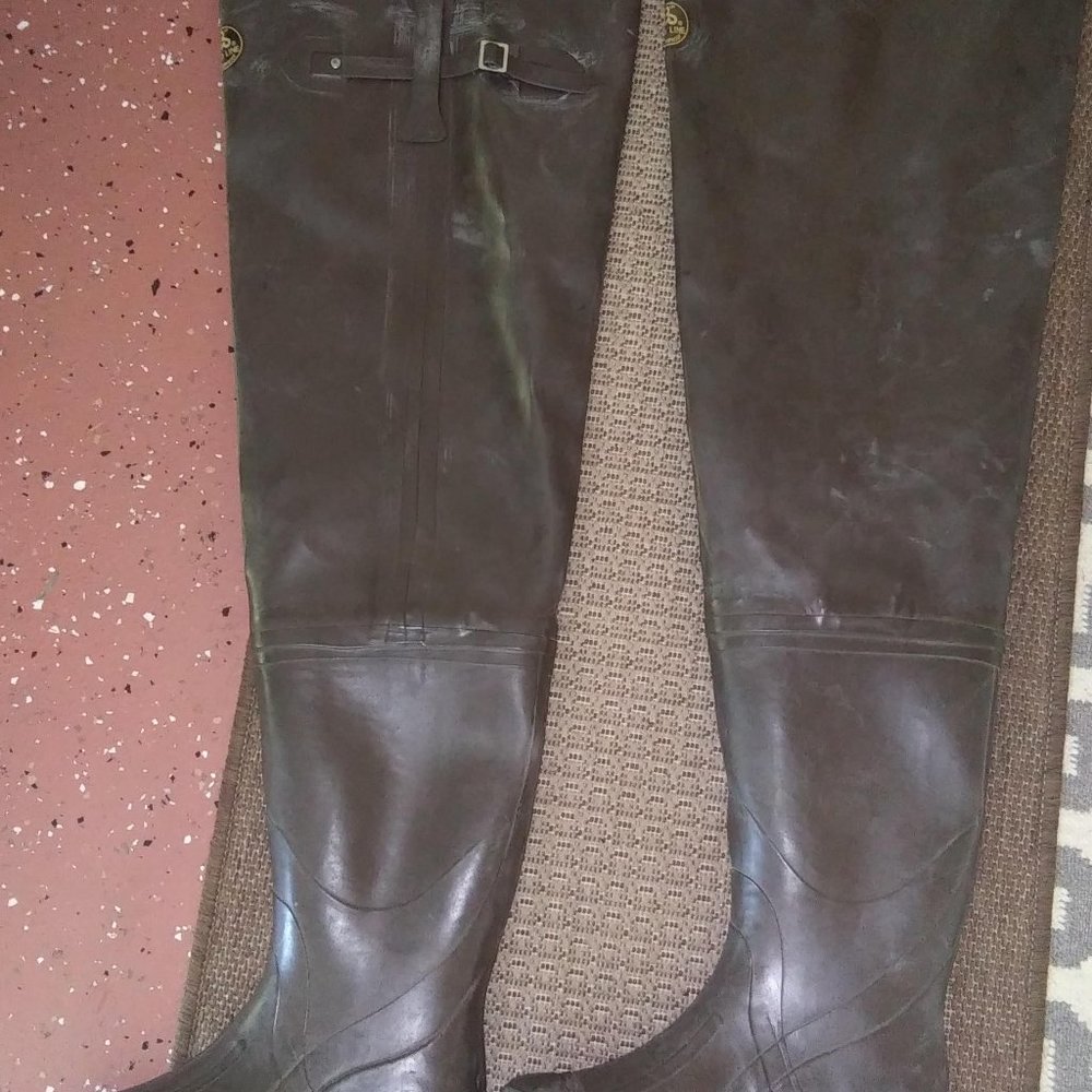 ProLine Insulated Waterproof Hip-Length Men's/Boy's Fishing Boots - Size 8